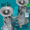 RESKIT RSU35-0047 CH-54A Tarhe engines for ICM kit (3D Printed) 1/35